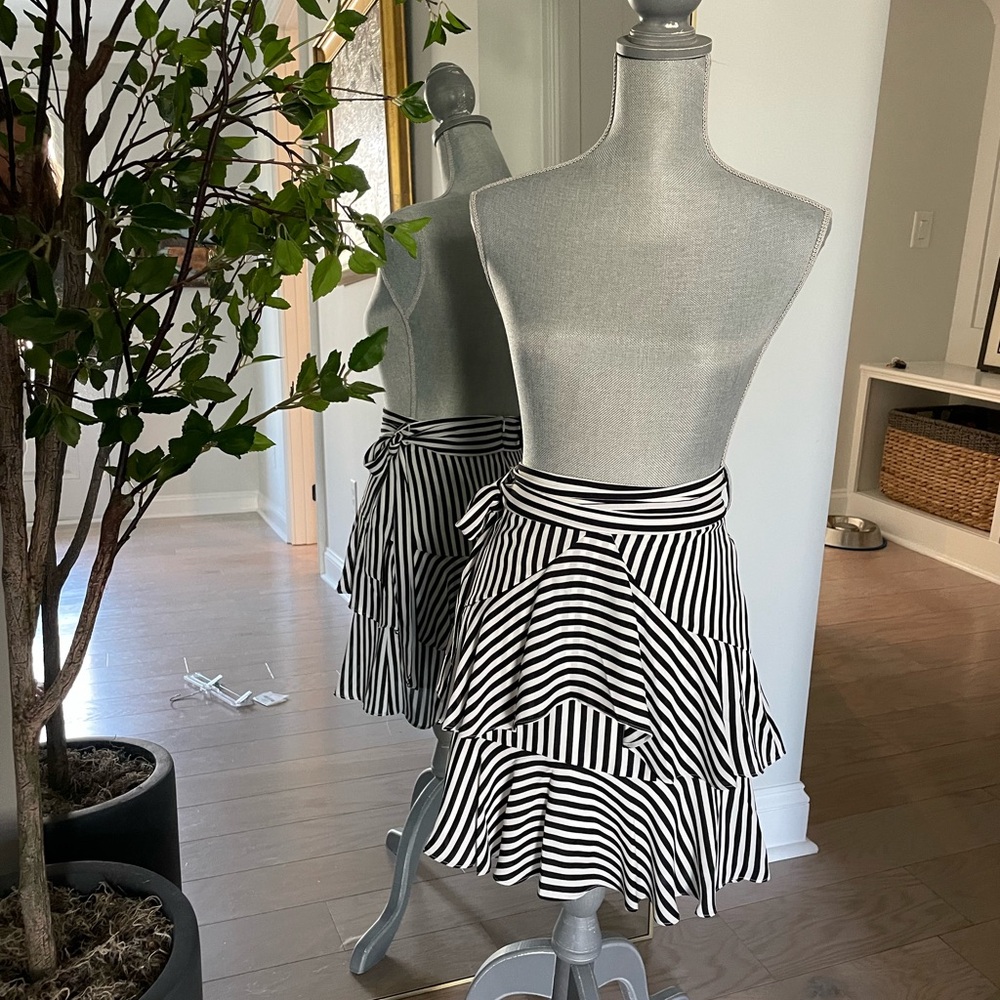 Australian brand Bardot Black and White Striped Women's Skirt